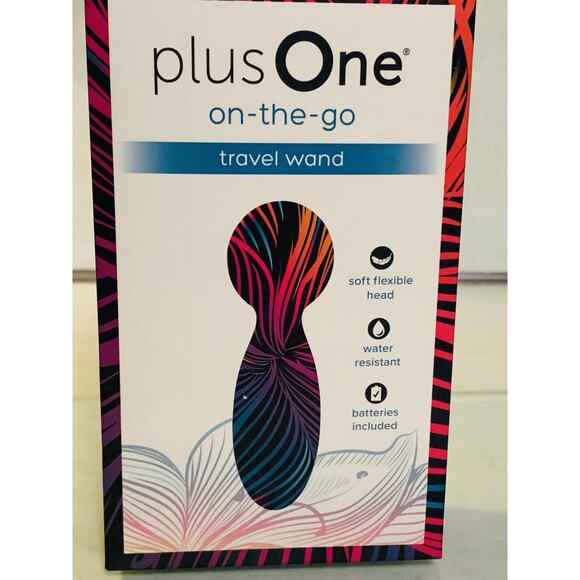 Plus One Vibrating on-the-go Travel Wand, 10 Vibration Modes And Waterproof NIB - Picture 2 of 5